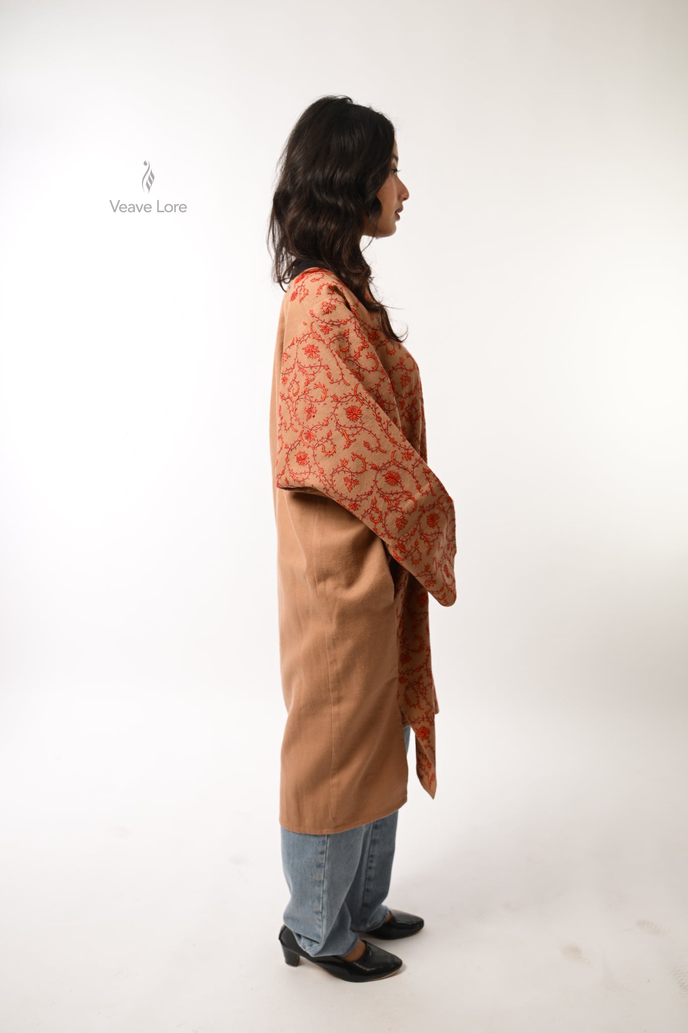Khaki Trellis Pheran