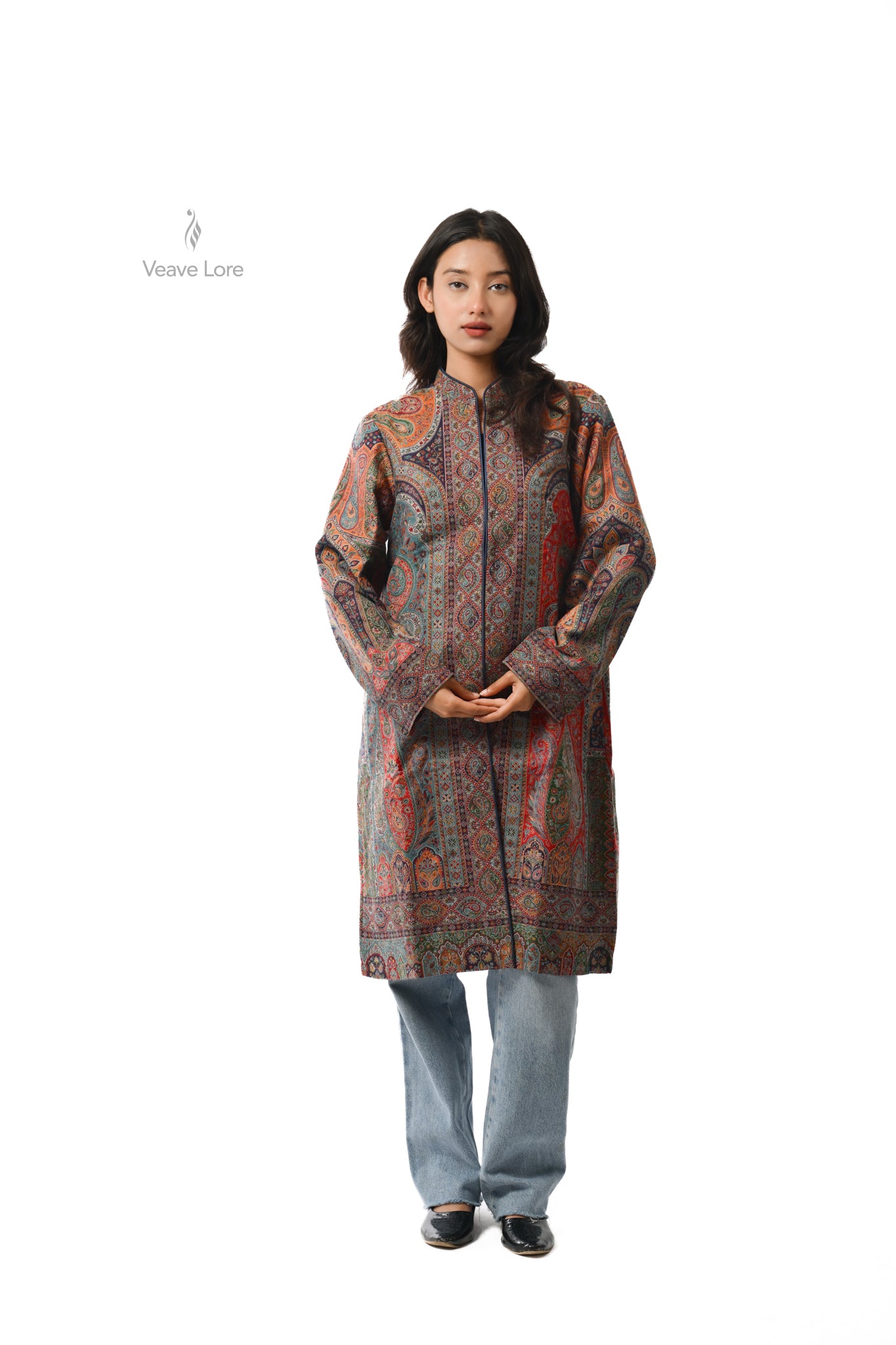 Mosaic Kani Jamawar Coat