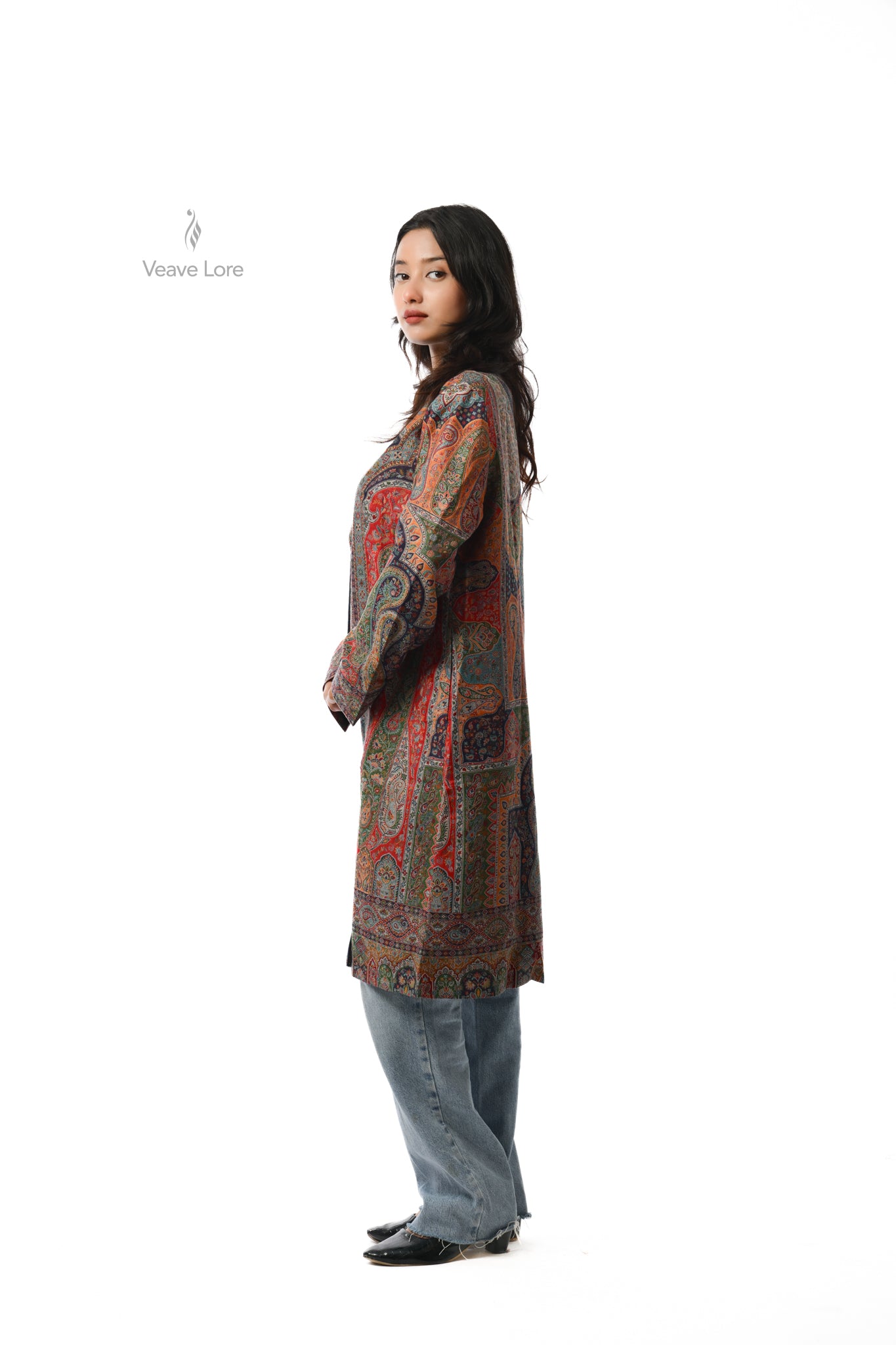 Mosaic Kani Jamawar Coat