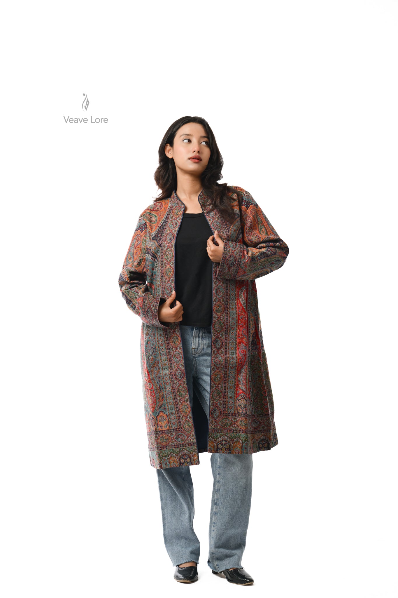 Mosaic Kani Jamawar Coat