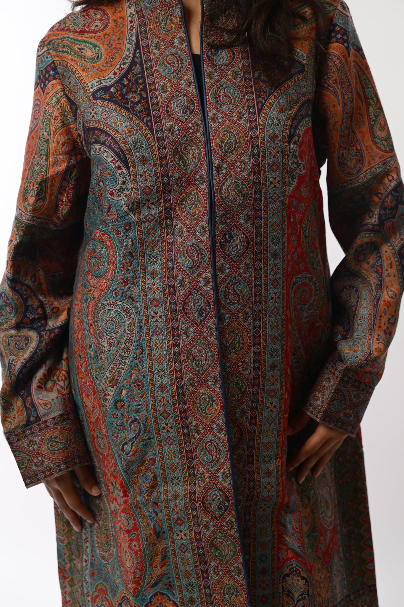 Mosaic Kani Jamawar Coat