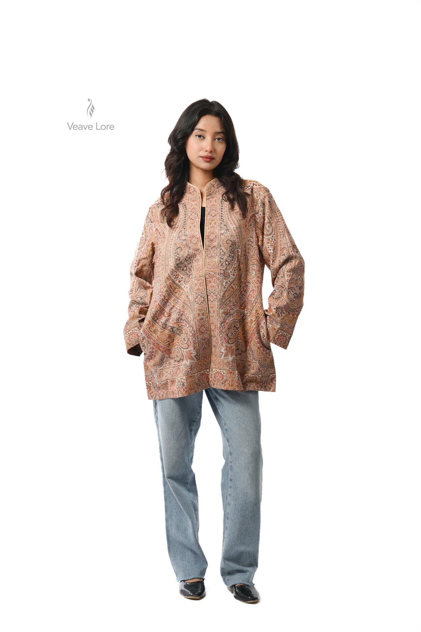 Blush Kani Jamawar Jacket
