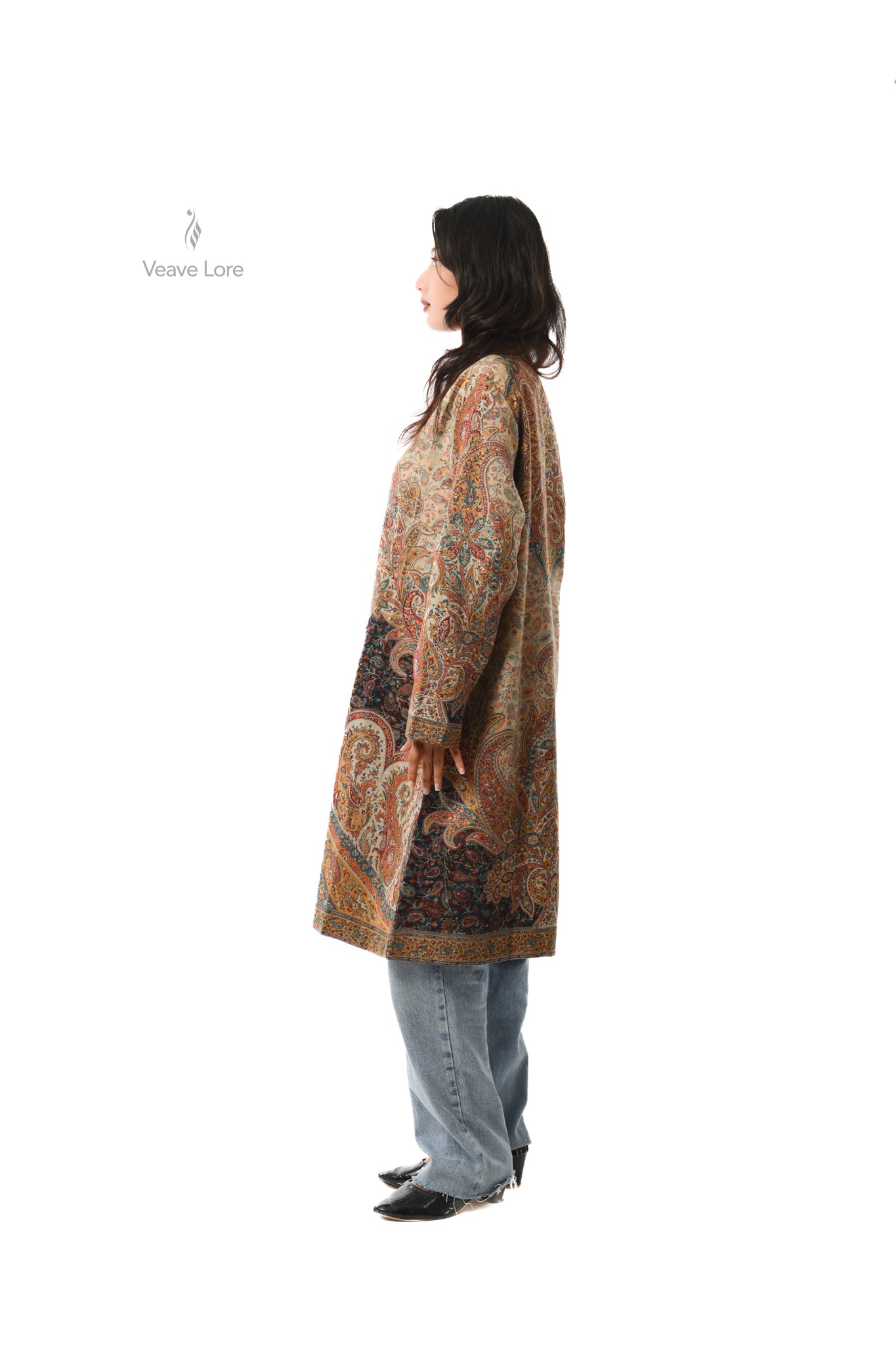 Amber Kani Jamawar Coat