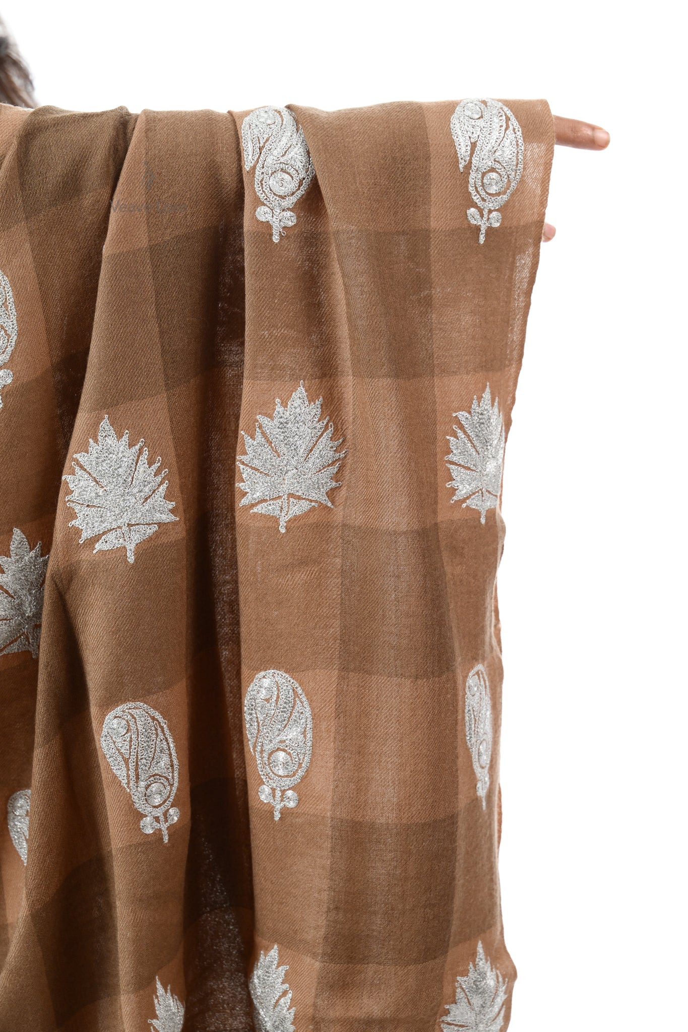 Autumn Plaid Woollen Shawl