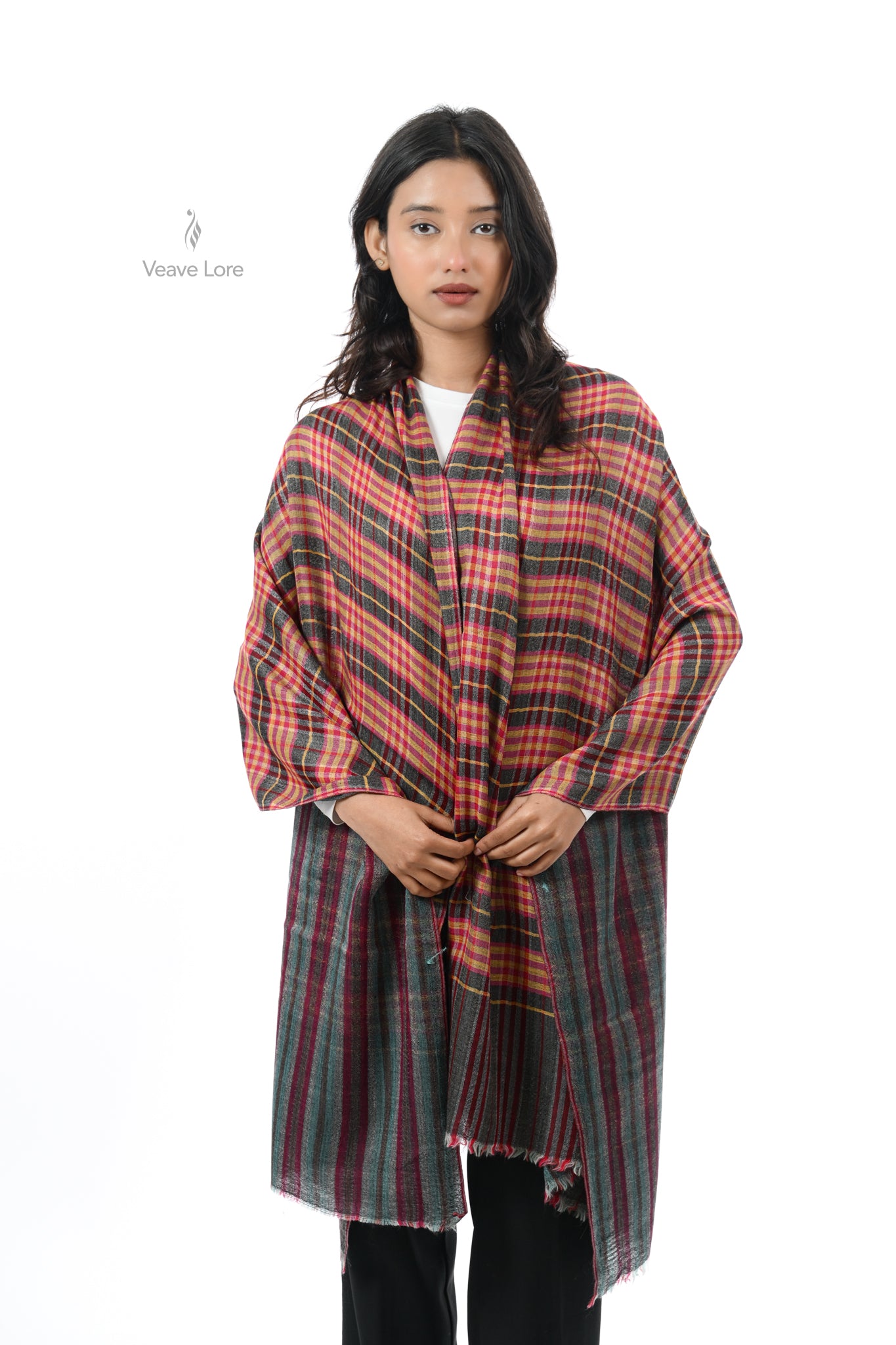 Regent Check Reversible Stole