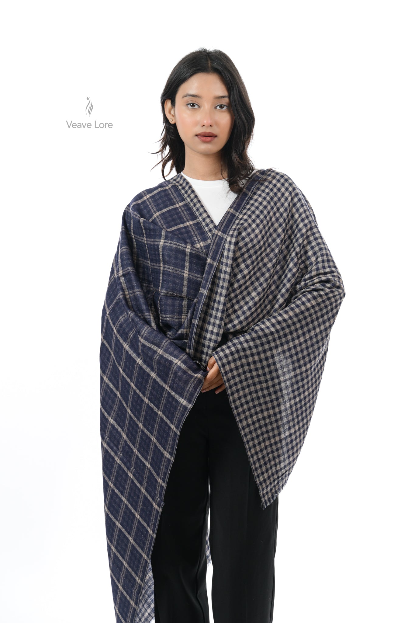 Regent Check Reversible Stole
