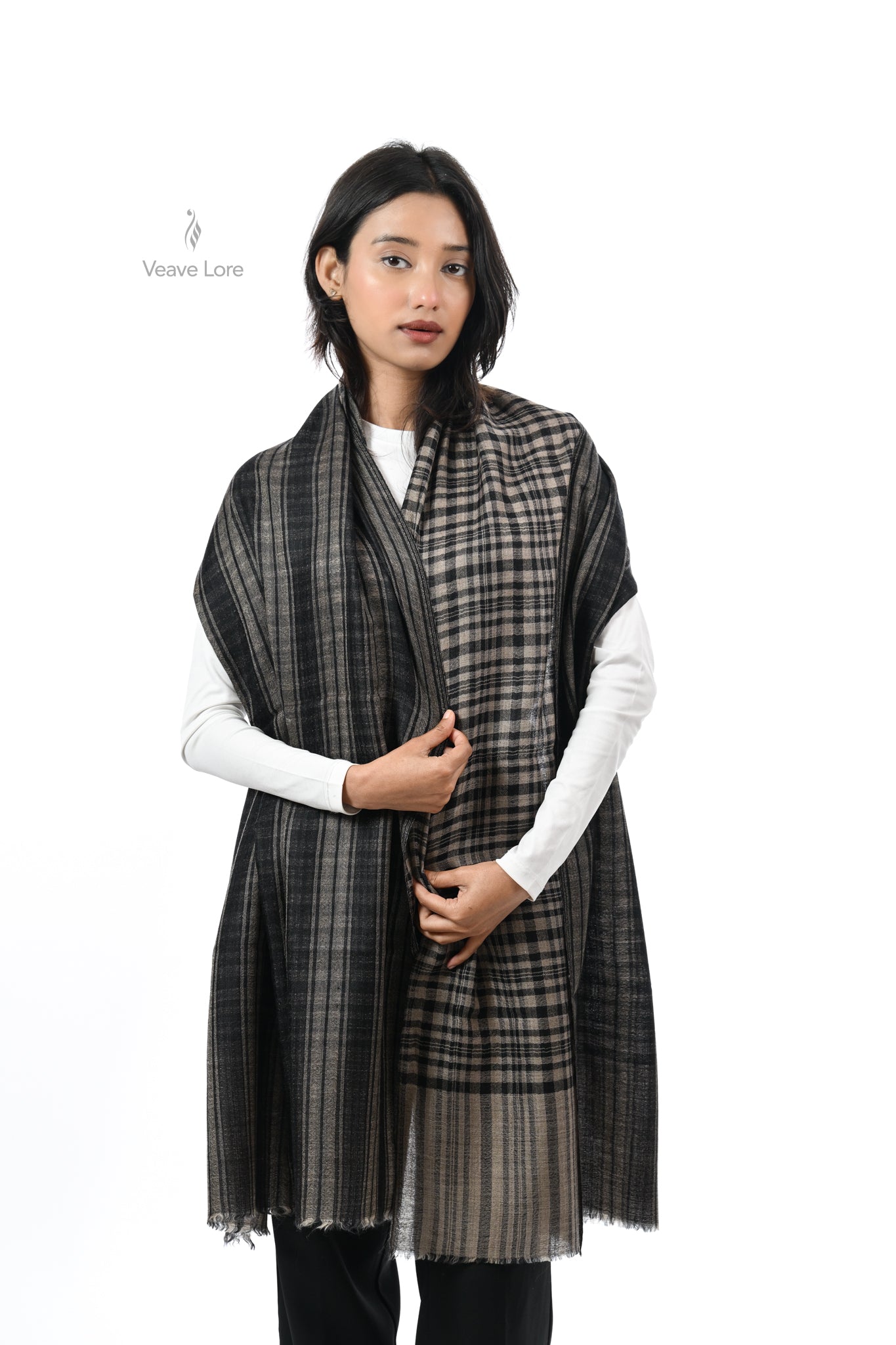 Regent Check Reversible Stole